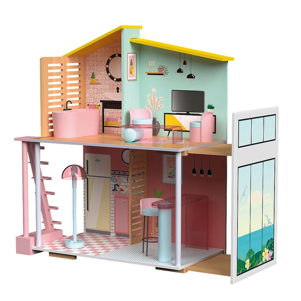 Дървена къща за кукли Kidland | Kaufland | Oferta.bg