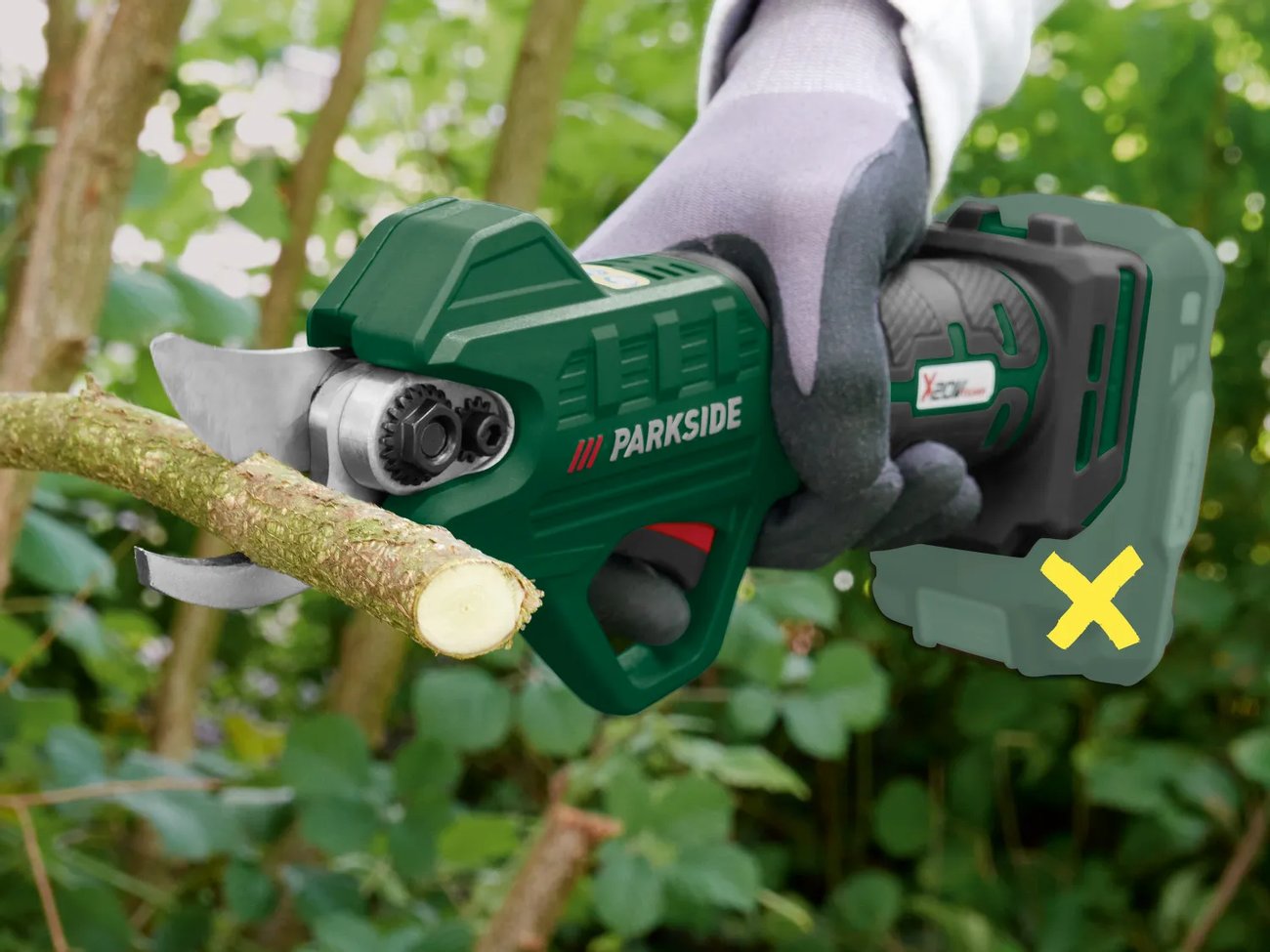 Parkside® Акумулаторна ножица за клони | Лидл | Oferta.bg