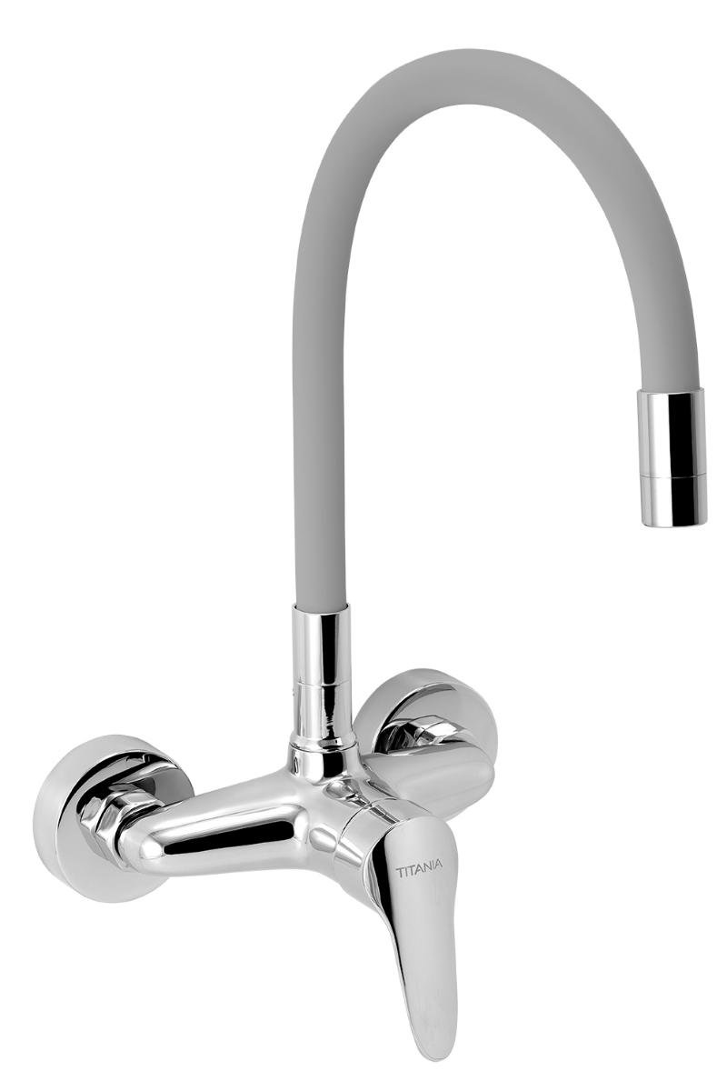 СТЕНЕН СМЕСИТЕЛ ЗА КУХНЯ ГЪВКАВ ЧУЧУР С | Mr Bricolage | Oferta.bg