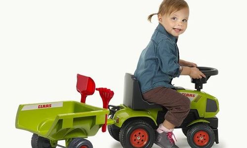 Детски трактор с ремарке Falk CLAAS 1012C за бутан
