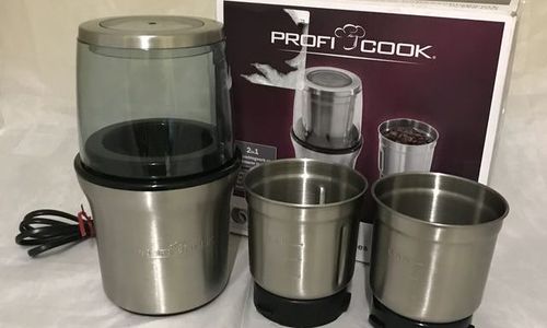 Profi Cook PC-KSW 1021 N Moulin à Café Et Broyeur 2 En 1 - 200W - Inox Argent