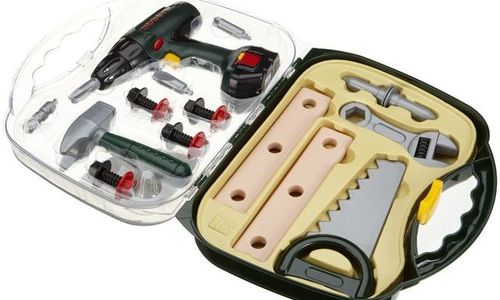 Акумулаторна бормашина с инструменти Bosch mini | PromoMarket | Oferta.bg